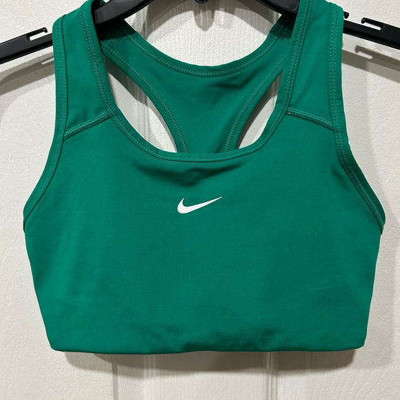 Nike Other - Nike Women's Emerald Green Racerback Sports Bra with White Swoosh